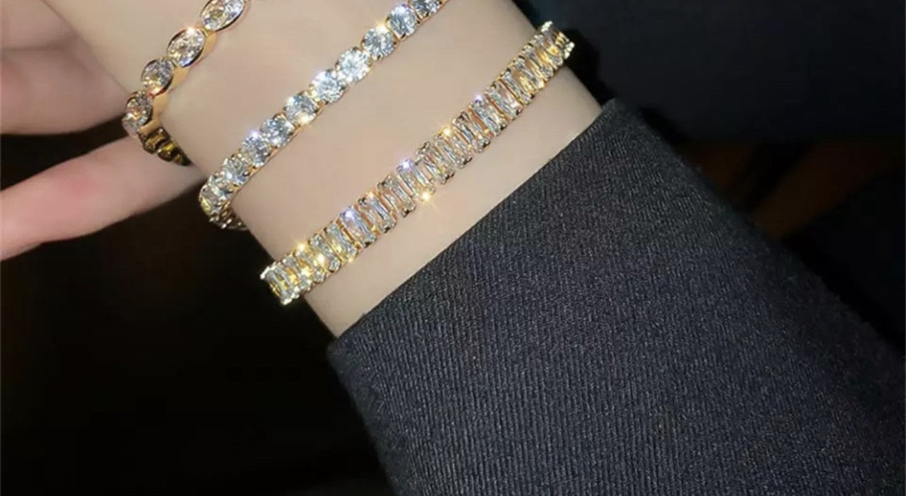 Gold Tennis Bracelet